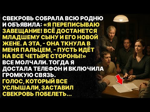 Видео: Свекровь выгнала меня и опозорила при всей родне