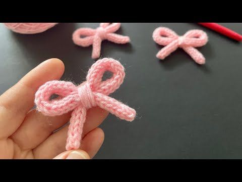 Видео: Бантик з 4-Х ПЕТЕЛЬ! | В’язаний бант | Бант гачком | Crochet bow