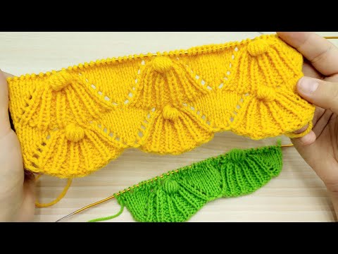 Видео: Ажурные узоры спицами / Невероятно красивый и очень простой ажурный УЗОР РАКУШКИ спицами / МК