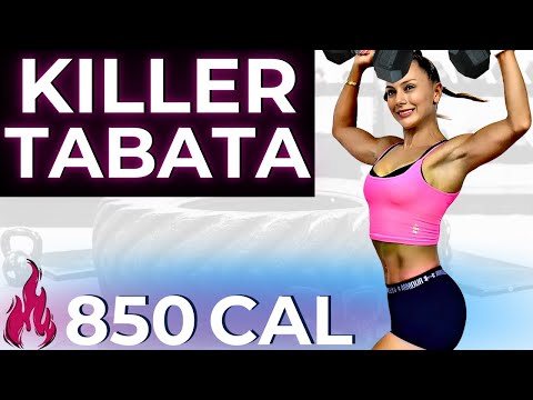 Видео: 55-минутная тренировка Табата для сжигания жира во всем теле, создания стройной фигуры, сжигания ...