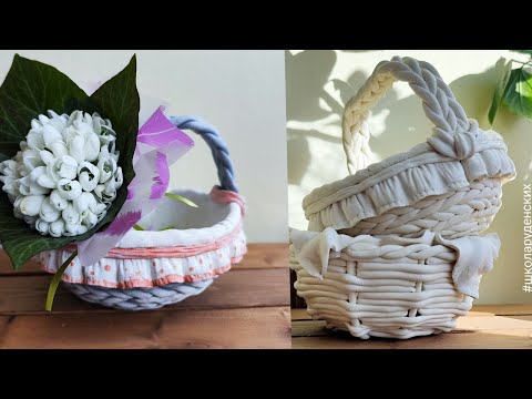 Видео: DIY / Лепим корзинку из массы / (Часть 4) Роспись