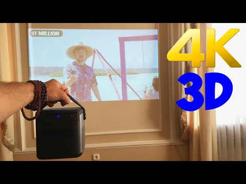 Видео: НЕДОРОГОЙ БЕСПРОВОДНОЙ DLP ПРОЕКТОР С 3D WZATCO S90