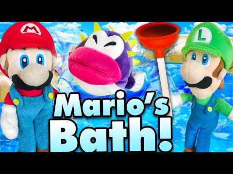 Видео: Сумасшедшие Братья Марио: Ванна Марио!