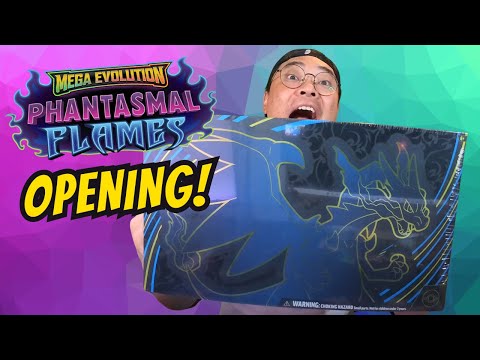 Видео: Что внутри UPC Mega Charizard? Открытие наборов Phantasmal Flames!