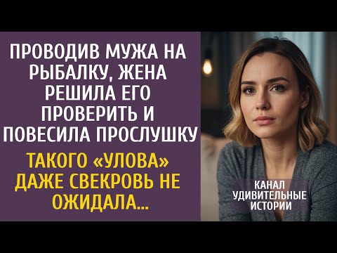 Видео: Проводив мужа на рыбалку, решила его проверить прослушкой… Такого «улова» даже свекровь не ожидала…