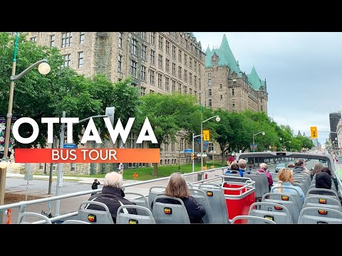 Видео: Обзорная автобусная экскурсия по Оттаве, Канада | Автобус Hop On and Hop off 2024 4K