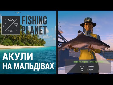 Видео: Ловлю Акул на Мальдівах! в Fishing Planet.