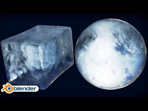 Видео: Процедурный материал льда 🧊 (урок по Blender)
