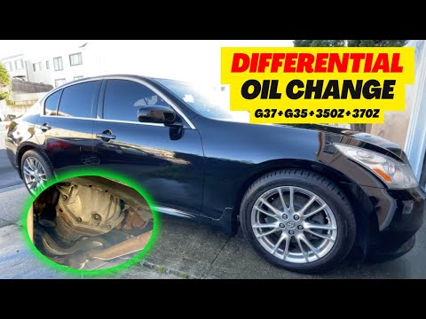 Видео: Замена масла в дифференциале INFINITI G37 G35 NISSAN 350z 370z