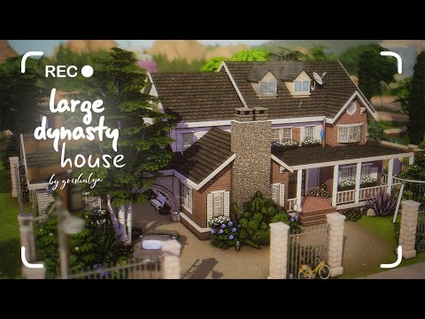Видео: Большой династийный дом 👨‍👩‍👧‍👦 | Строительство | The Sims 4 | No CC