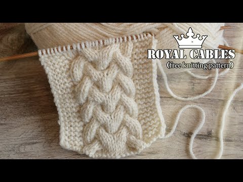 Видео: 👑 Королевская коса спицами 👑 Royal cables knitting pattern 👑