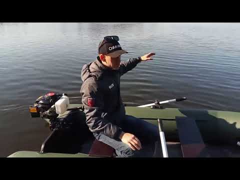Видео: АКВА 2800 + Hangkai 3.5 HP 4 stroke, испытания на воде + обкатка