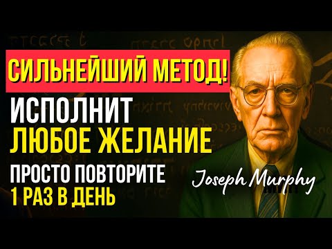 Видео: Это ДАЖЕ ПУГАЕТ! Работает МГНОВЕННО! Метод Джозефа Мерфи