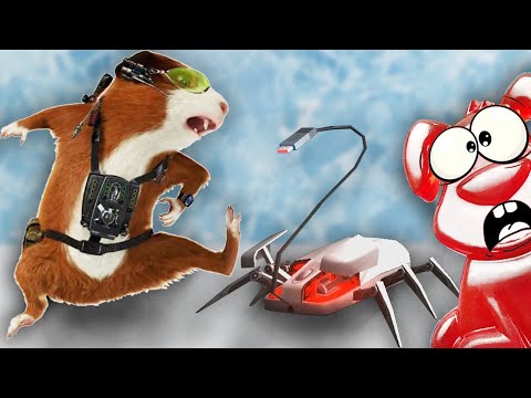 Видео: Хомяк-каратист и желейный пёс Стасик сражаются с роботами в игре G-force, а медведь Валера отдыхает.