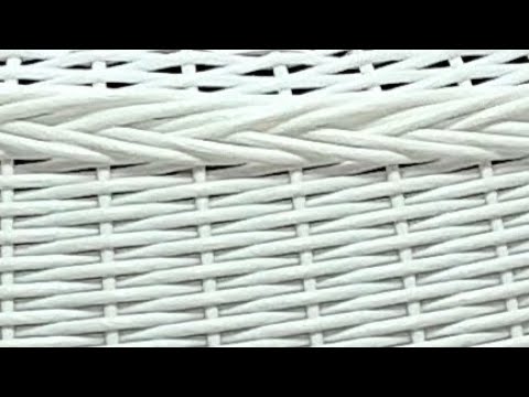 Видео: Плетение из ротанга/Объемная коса/Косичка из ротанга/Узор объемная коса