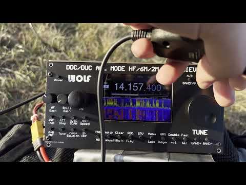 Видео: QSO на озере Лиси (Wolf + JPC-12) - первое QSO с полей - триллер :)