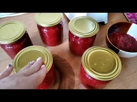 Видео: Аджика из свеклы.