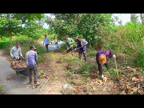 Видео: Стрижка травы, пиление деревьев, уборка тротуаров в заброшенном районе