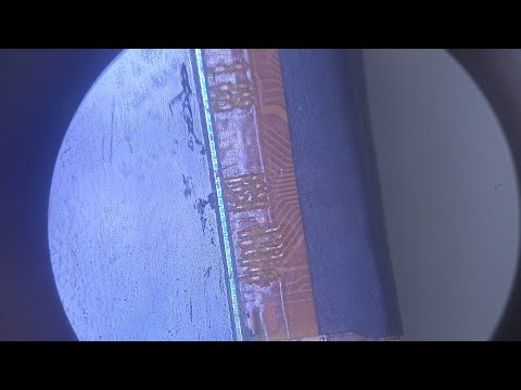 Видео: экран после воды. восстанавливаем шлейф.