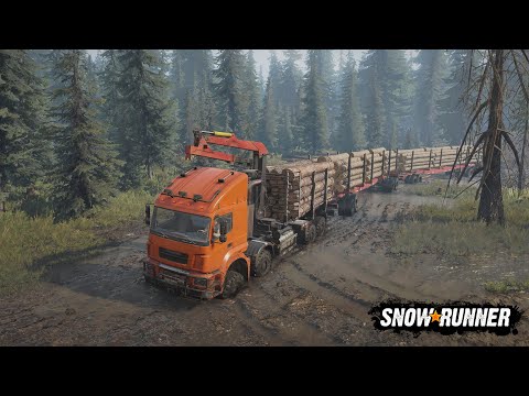 Видео: Azov 67096 «Atom» на пределе: лесовозное испытание! / SnowRunner