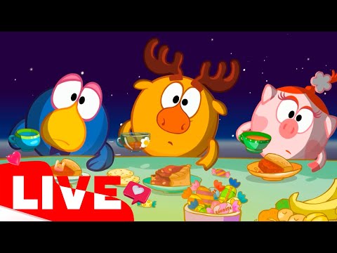 Видео: 🔴LIVE Смешарики 2D. Самые популярные серии Нового сезона