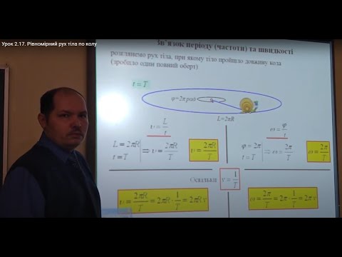 Видео: Урок 2.17.  Рівномірний рух тіла по колу