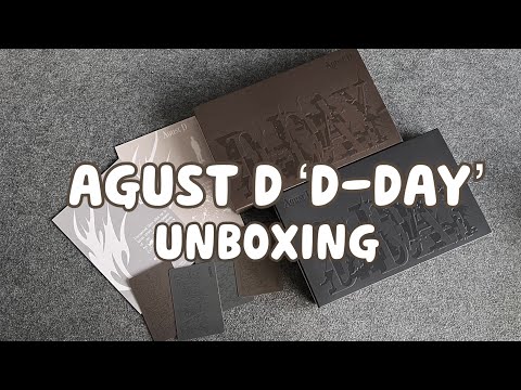 Видео: ⋆｡˚ AGUST D - 'D-DAY' album unboxing | BTS Suga | Распаковка🔥