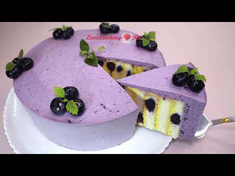 Видео: Бисквитный торт Голубика-Лимон, вертикальная сборка торта | LoveCookingRu