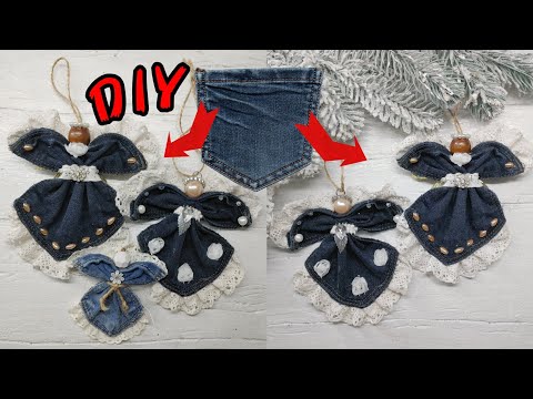 Видео: АНГЕЛЫ ИЗ ДЖИНСОВЫХ КАРМАНОВ/ #diy