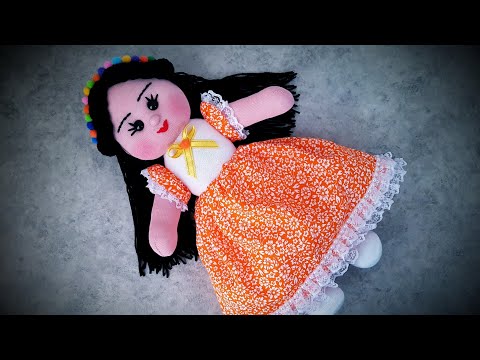 Видео: 😍Огромная кукла/🧦Легкое и практичное изготовление куклы из носков/🔊38 см