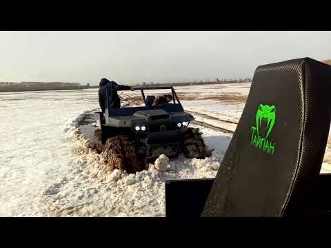Видео: На вездеходах Тайпан по весенним разливам и глубокому снегу. #покатушки#снегоболотоход#болотоход