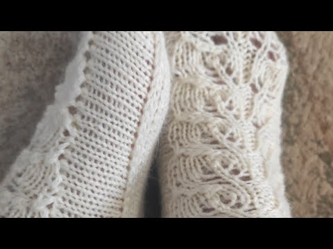 Видео: Носки на двух спицах, красивым узором 😍