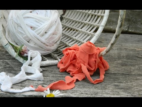 Видео: Как соединить концы самодельной трикотажной пряжи.