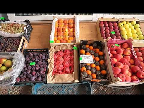 Видео: Костанай, Оптовка продажа овощей и фруктов . Цены.