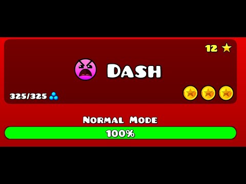 Видео: Level Dash - all coins  (Dash - Все монеты)