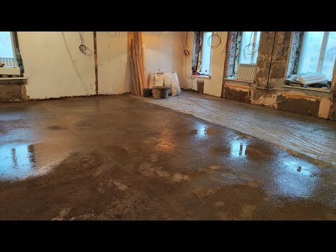 Видео: Стяжки по профлисту в старом фонде. 77, 112 и 260 кв.м. TimeLapse Декабрь 2022