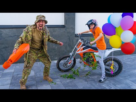 Видео: УГРОБИЛ новый МОТОЦИКЛ ...  Батя в БЕШЕНСТВЕ!!!BROKEN A NEW MOTORCYCLE ... Dad is FURYING !!!