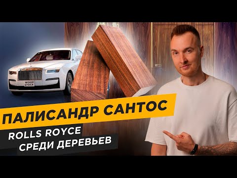 Видео: Rolls-Royce среди древесины — ПАЛИСАНДР САНТОС. Текстура, обработка и натуральный шпон ⠂WOODSTOCK