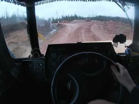 Видео: Вожу от CATа,Чистим канаву =)