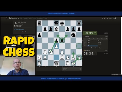 Видео: paulw7uk 2057 v 1569 PLaci66 быстрые шахматы лич