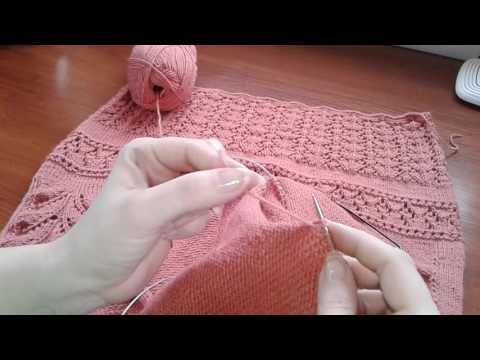 Видео: Ажурное платье спицами. Часть 9.