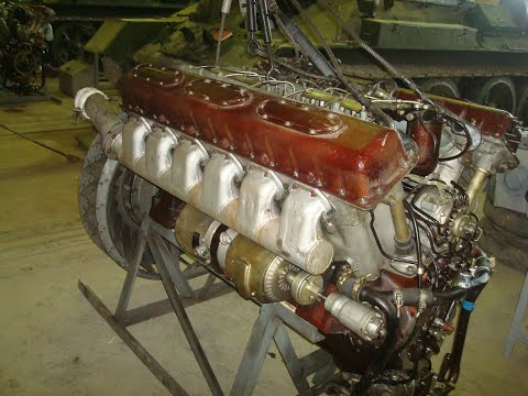 Видео: Танк Т-34.  Двигатель типа В-2 - Часть-2.