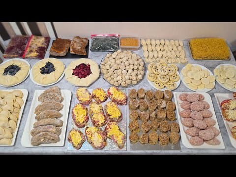 Видео: Заморозки: домашние заготовки и полуфабрикаты — галеты, сырники, вареники, пельмени, мясные блюда.