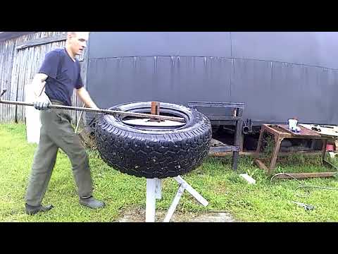 Видео: Самодельный шиномонтаж