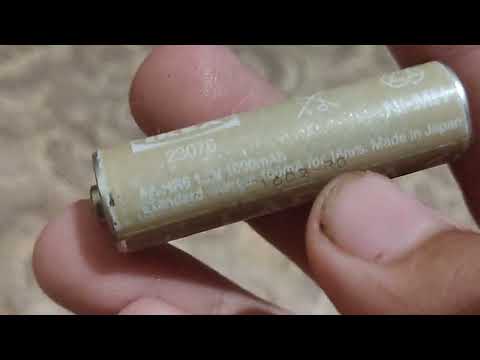 Видео: Обзор батарейки типа AA Ikea Ladda 1.000 AA-NI-MH-1602-RO-1000MAH-100MA-16HRS-HR6-1.2V.