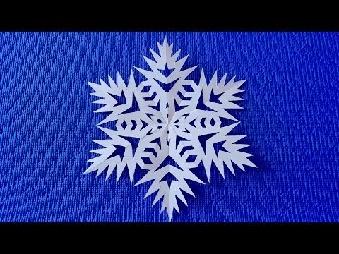 Видео: Как красиво вырезать снежинку из бумаги.Снежинка из бумаги просто. Paper Snowflake. #Снежинки