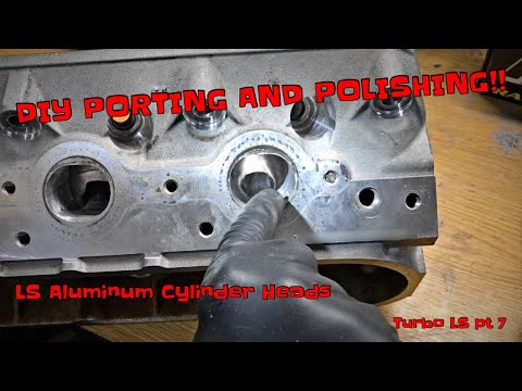 Видео: Головки LS - самостоятельная портировка и полировка!! - TURBO 5.3 LS часть 7