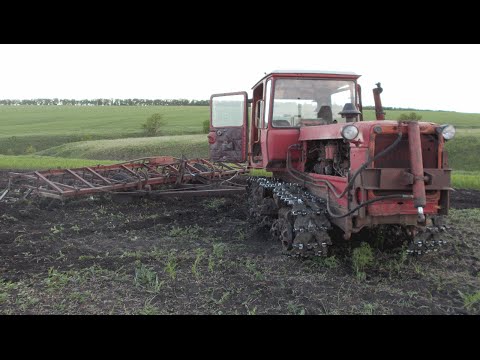 Видео: Дт-75 и КПС-6 на предпосевной кульивации