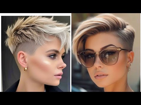 Видео: Последние 40 изображений коротких стрижек для женщин и удлиненного боба-пикси