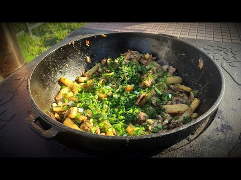 Видео: Русская СКОБЛЯНКА  в казане. Вкусное старинное блюдо русской кухни!